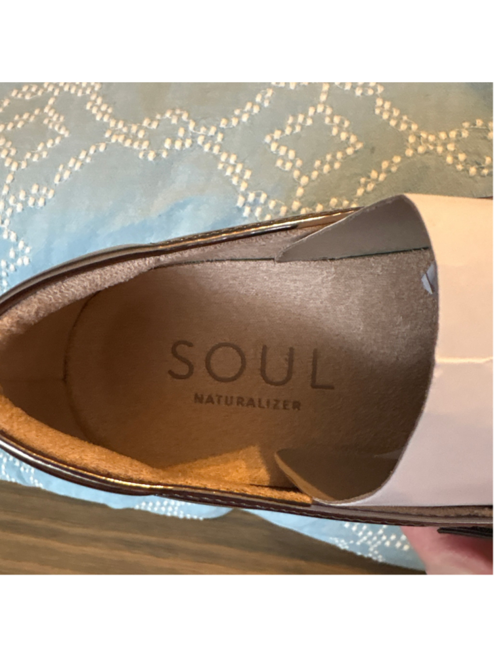 NWOT Women's Soul Naturalizer Platform Mary Jane Shoes Size 8.5 Silver Black - Picture 3 of 8